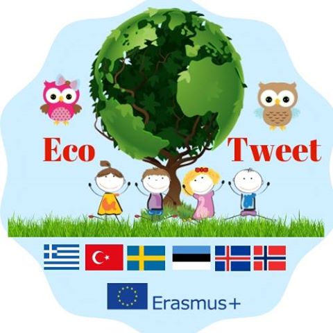 Hér má sjá merki Erasmus+ verkefnisins ECO TWEET Hér má sjá merki Erasmus+ verkefnisins ECO TWEET
