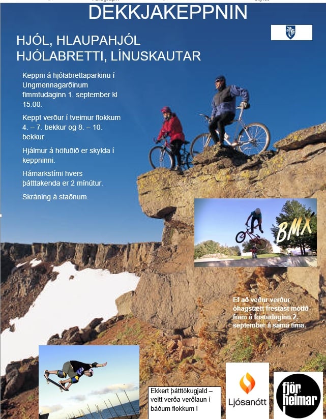 Auglýsingaveggspjald keppninnar