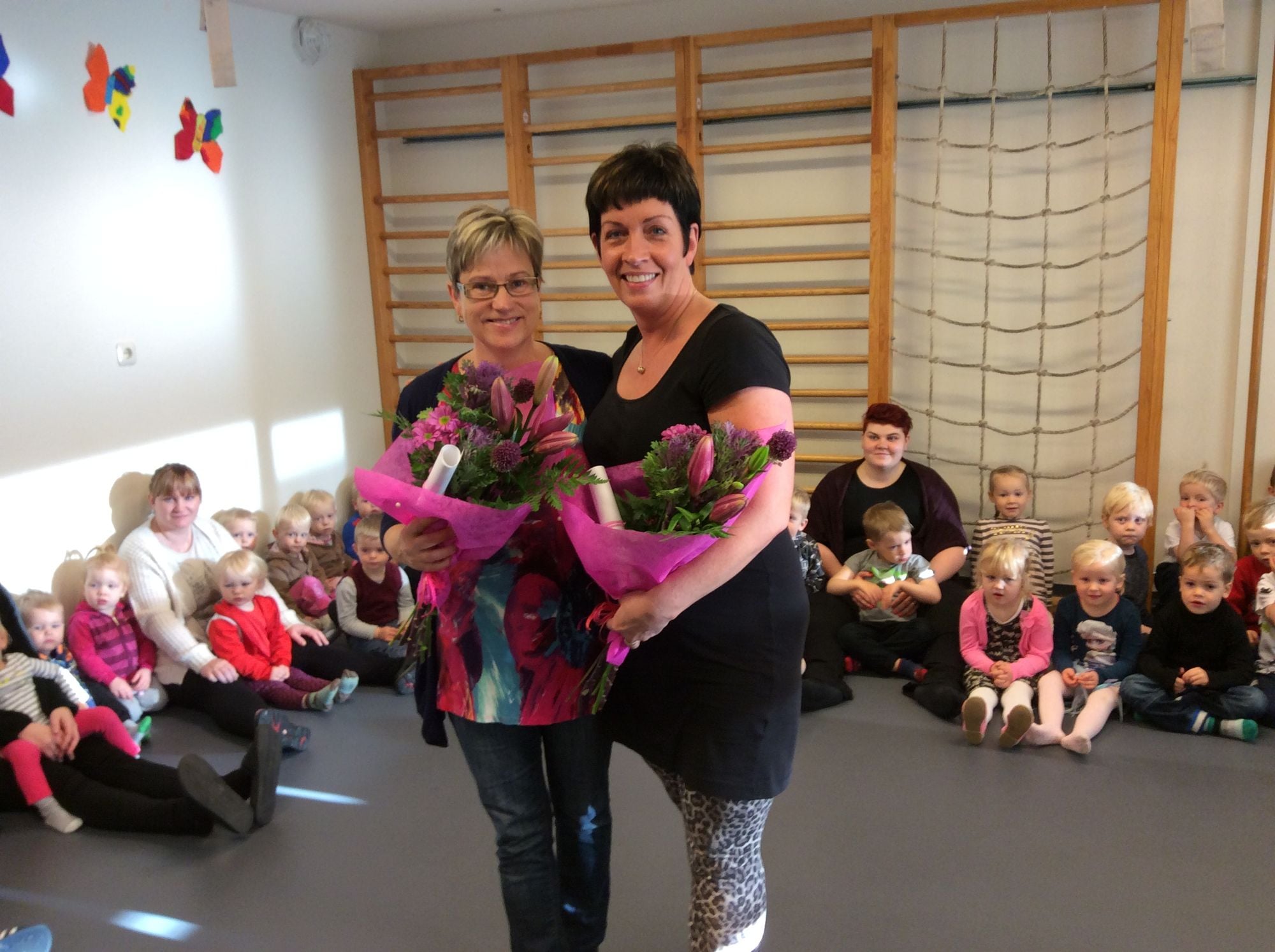Ólöf Sigurrós Gestsdóttir leikskólakennari og Sigríður Hrönn Guðmundsdóttir matartæknir Ólöf Sigurrós Gestsdóttir leikskólakennari og Sigríður Hrönn Guðmundsdóttir matartæknir