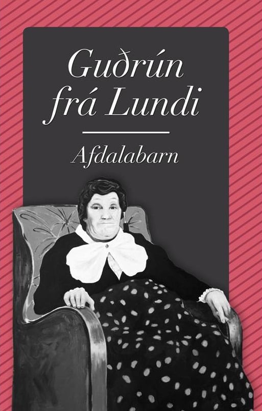 Mynd af bókarkápu Afdalabarns eftir Guðrúnu frá Lundi.