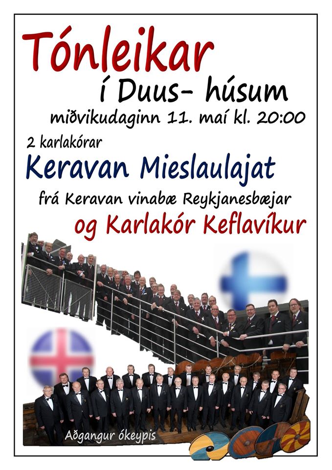 Veggspjald tónleikanna.