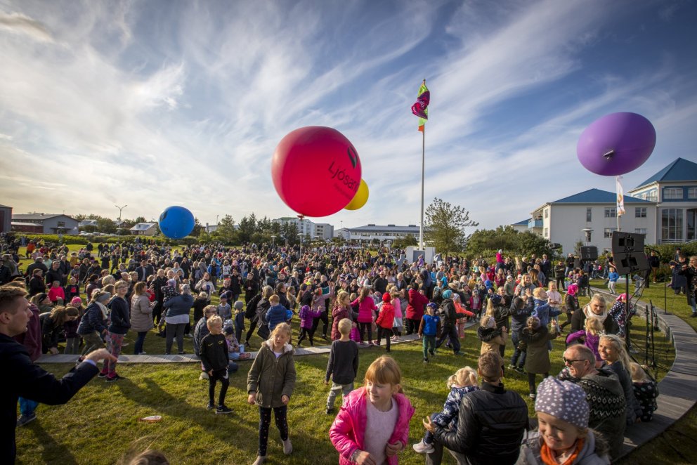 Frá setningarathöfn Ljósanætur 2018