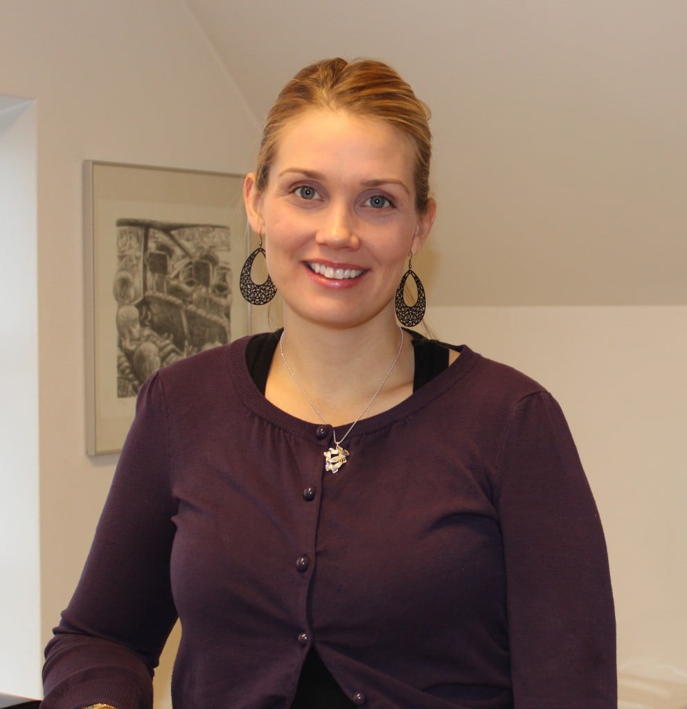 Erla Björg kynnti niðurstöður um geðheilsu unglinga sem koma á Vog.