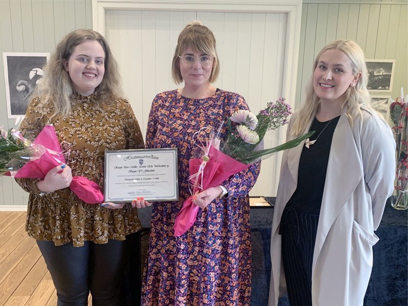 Á myndinni eru  Brynja Ýr Júlíusdóttir, Kristín Þóra Möller og Valgerður Björk Pálsdóttir formaður &hellip;