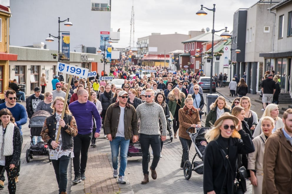 Árgangagangan á Ljósanótt er sannarlega heilsubætandi fyrir sál og líkama.
