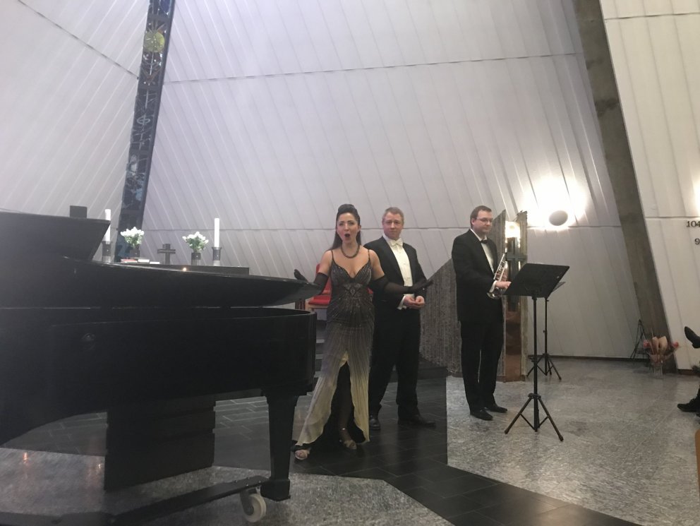 Alexandra Chernyshova og Rúnar Guðmundsson á nýárstónleikum 2020 en verkefnið hlaut styrk úr Mennin&hellip;