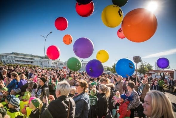 Frá setningu Ljósanætur árið 2016