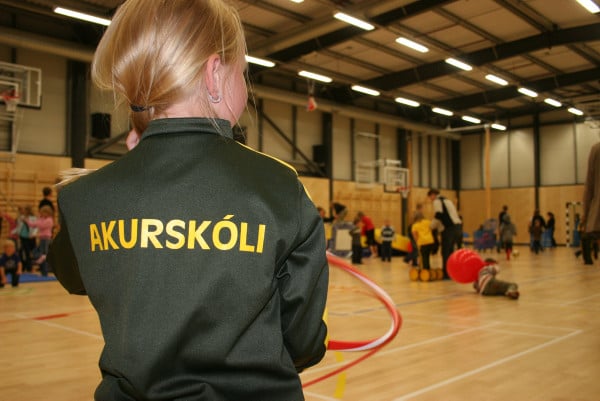 Frá viðburði í Akurskóla.