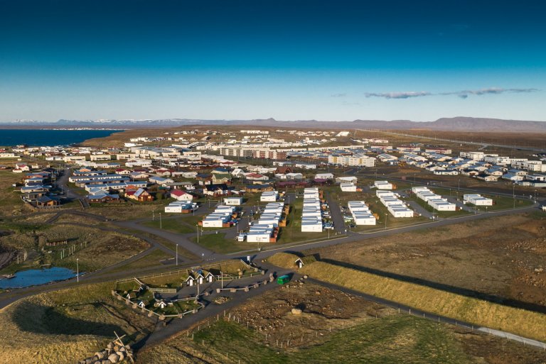 Horft yfir Innri Njarðvíkurhverfi. Ljósmynd: OZZO