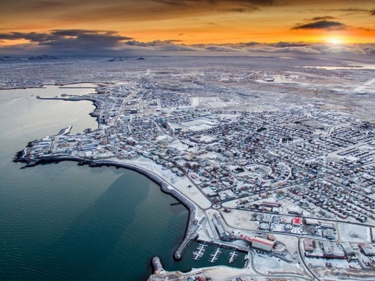 Reykjanesbær í vetrarham
