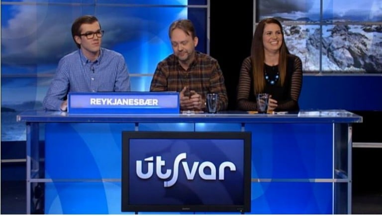 Lið Reykjanesbæjar er skipað þeim Grétari Þór, Baldri og Guðrúnu Ösp.