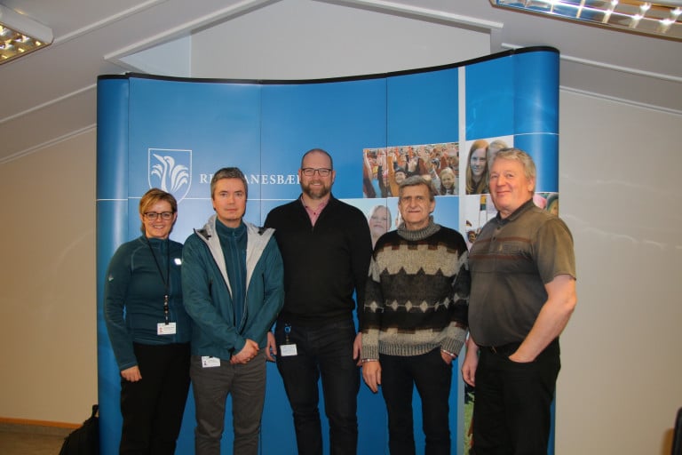 Hulda Ragnheiður Árnadóttir og Jón Örvar Bjarnason frá Viðlagatryggingum Íslands, Guðlaugur H. Sigu&hellip;