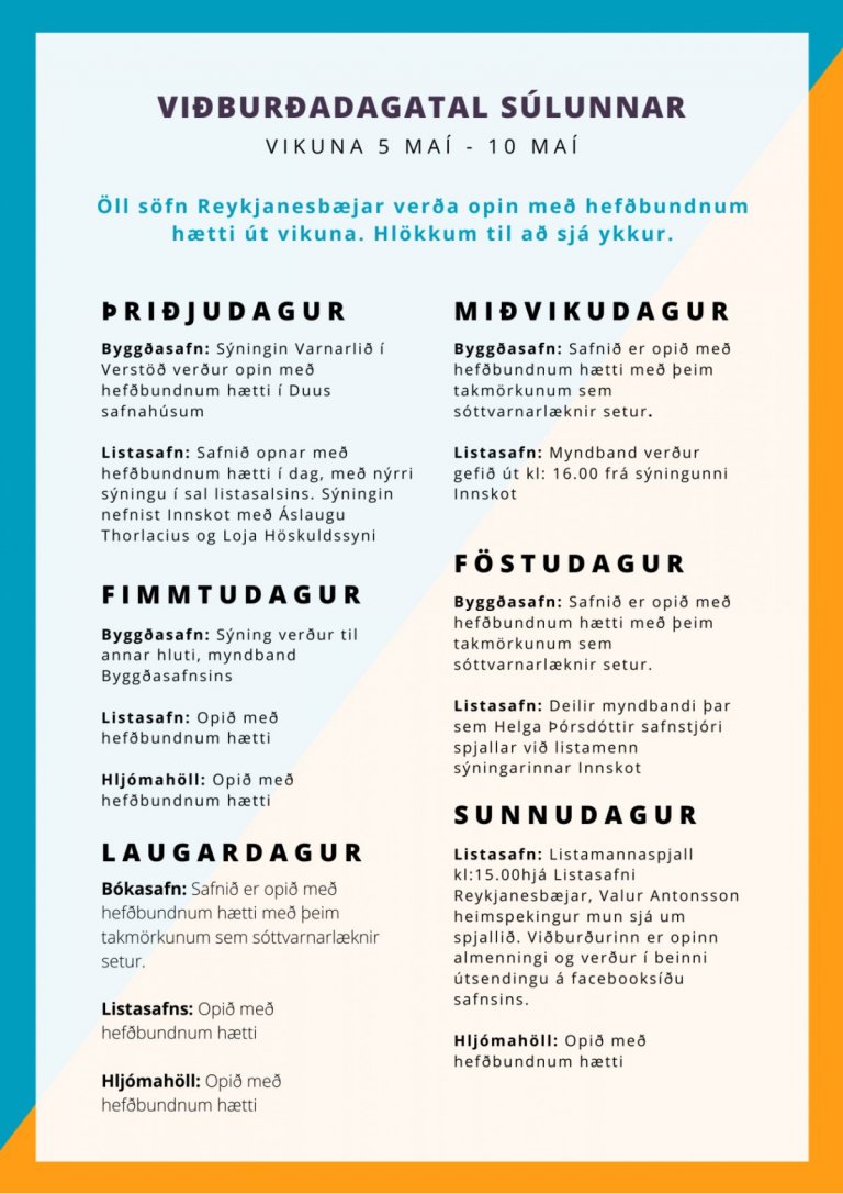 Viðburðadagatal Súlunnar